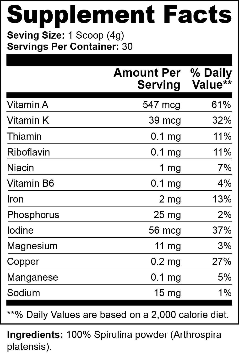 Spirulina Powder - HARMONY