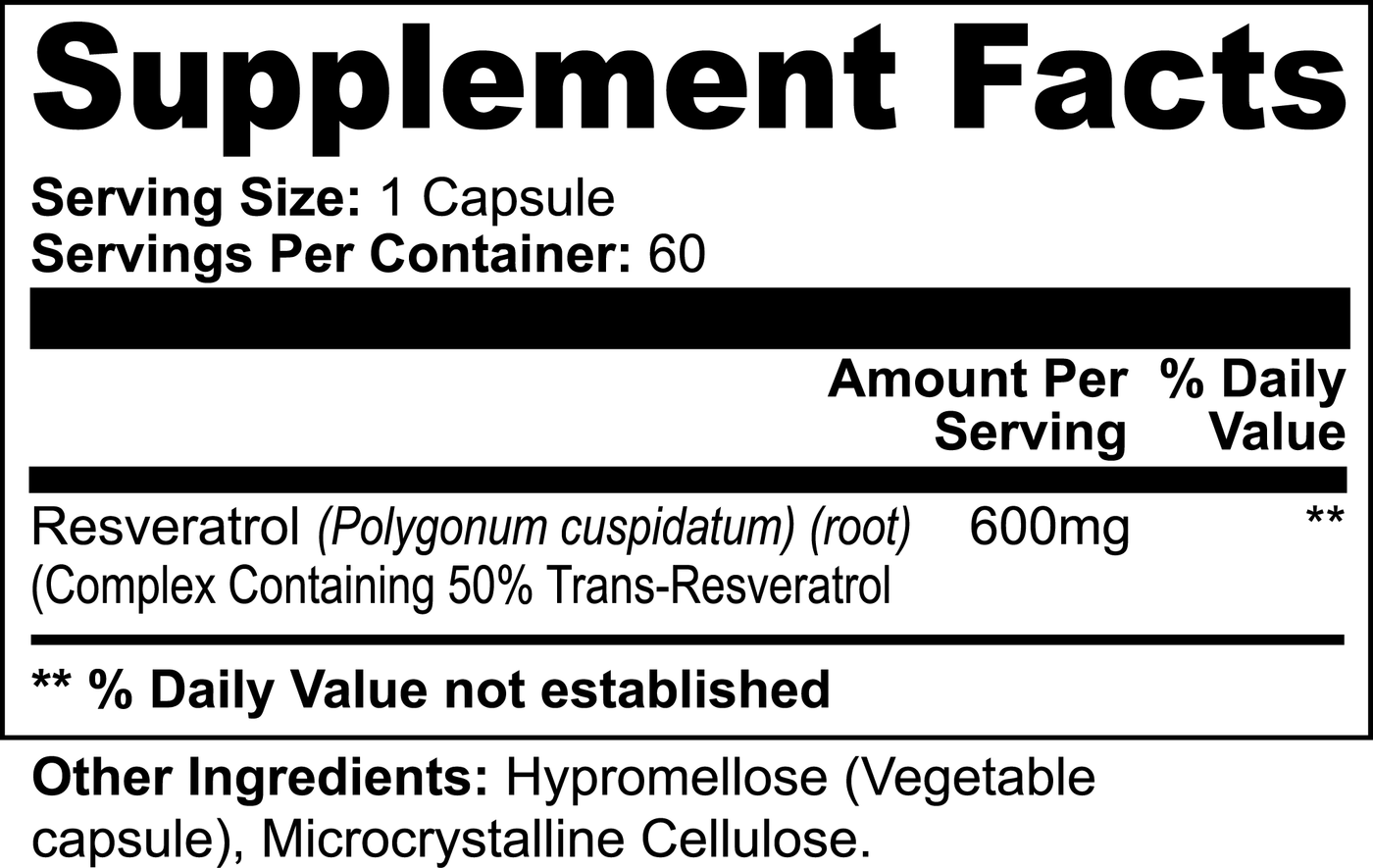 Resveratrol 50% 600mg - HARMONY