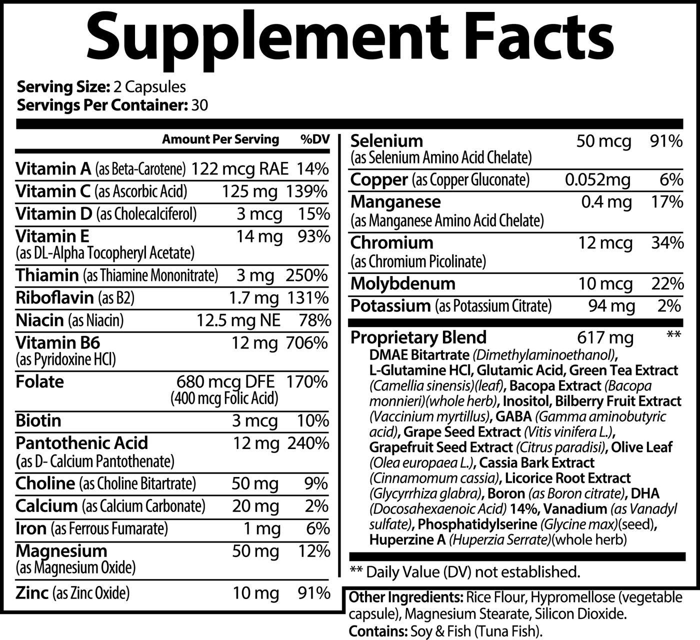 Nootropic Brain & Focus Formula - HARMONY